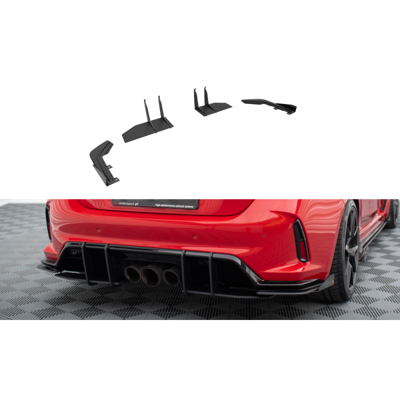 Maxton Design-Street Pro Lame Du Pare Chocs Arriere + Flaps Honda Civic Type-R Mk 11 Maxton Design-Street Pro Lame Du Pare Chocs Arriere + Flaps Honda Civic Type-R Mk 11