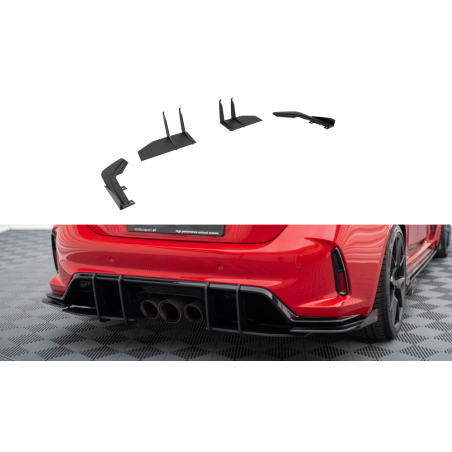 Maxton Design-Street Pro Lame Du Pare Chocs Arriere + Flaps Honda Civic Type-R Mk 11 