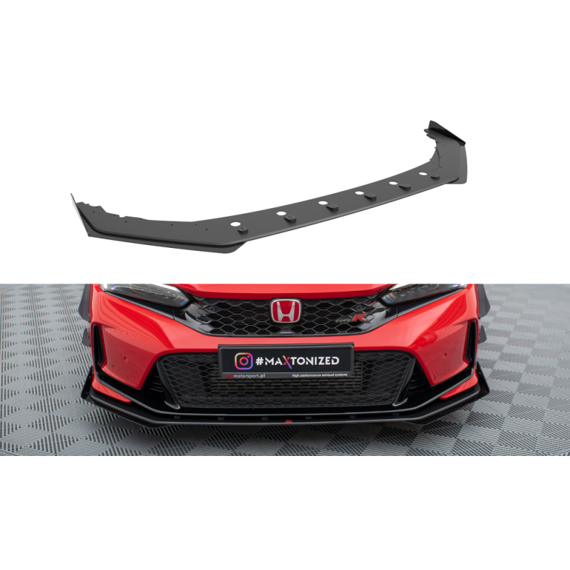 Maxton Design-Street Pro Lame Du Pare-Chocs Avant + Flaps Honda Civic Type-R Mk 11 Maxton Design-Street Pro Lame Du Pare-Chocs Avant + Flaps Honda Civic Type-R Mk 11