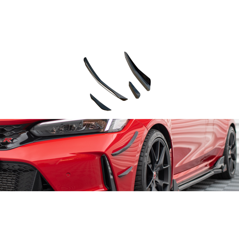 Maxton Design-Ailes de pare-chocs avant (Canards) Honda Civic Type-R Mk 11 Maxton Design-Ailes de pare-chocs avant (Canards) Honda Civic Type-R Mk 11