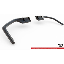 Maxton Design-Central Arriere Splitter (avec une barre verticale) Honda Civic Sport Mk 10 Facelift 