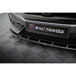 Maxton Design-Lame Du Pare-Chocs Avant + Flaps Honda Civic Sport Mk 10 
