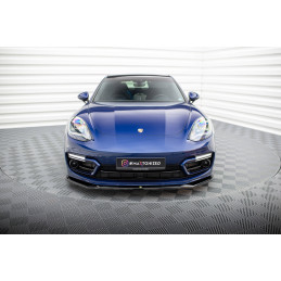 Maxton Design-Lame Du Pare-Chocs Avant V.1 Porsche Panamera E-Hybrid 971 Facelift 