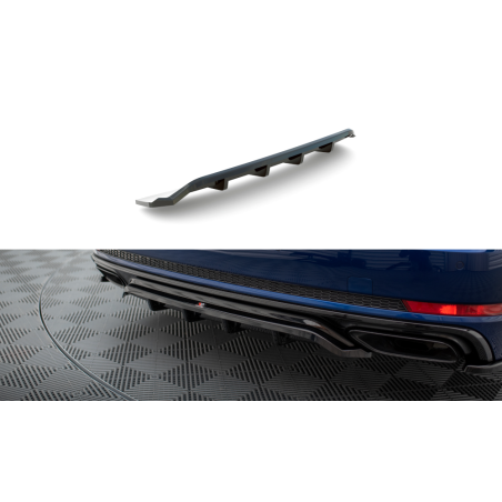 Maxton Design-Central Arriere Splitter (avec une barre verticale) Audi A4 Competition B9 