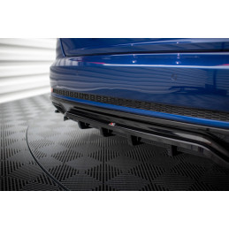 Maxton Design-Central Arriere Splitter (avec une barre verticale) Audi A4 Competition B9 