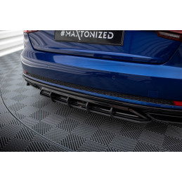 Maxton Design-Street Pro Central Diffuseur Arriere Audi A4 Competition B9 