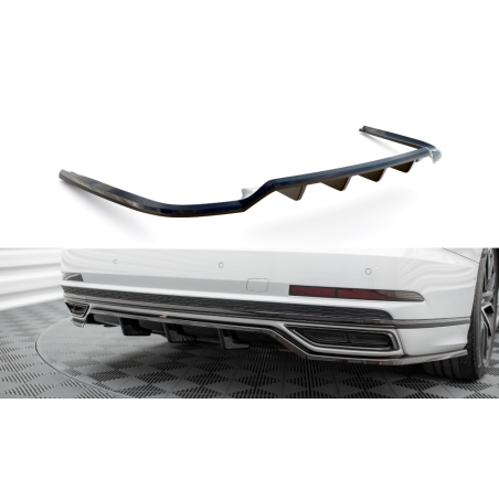 Maxton Design-Central Arriere Splitter (avec une barre verticale) Audi A8 S-Line D5 