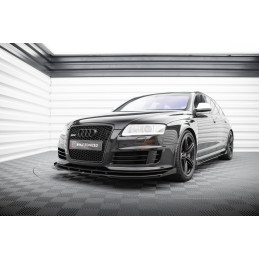 Maxton Design-Street Pro Lame Du Pare-Chocs Avant + Flaps Audi RS6 Avant C6 