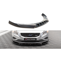 Maxton Design-Lame Du Pare-Chocs Avant V.1 Volvo S60 R-Design Mk2 