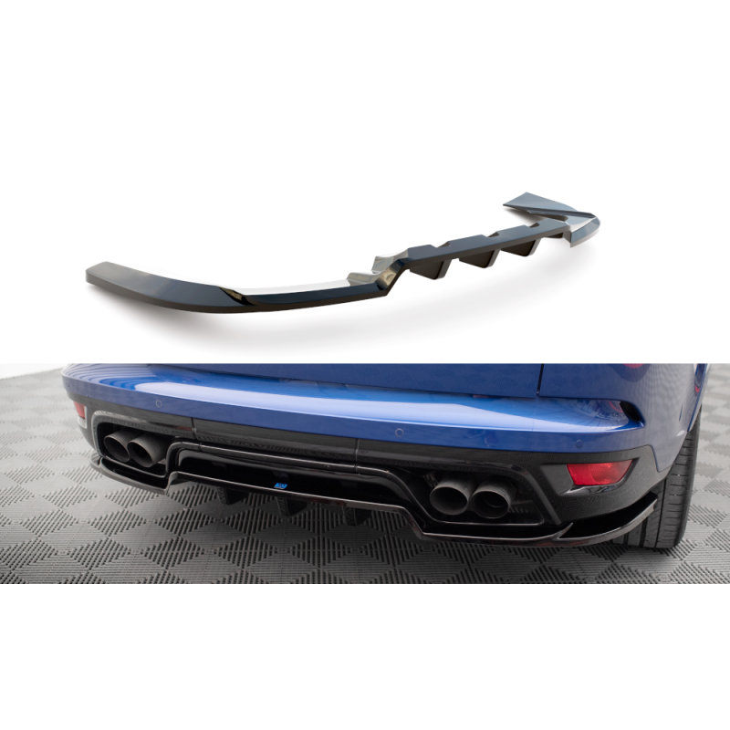 Maxton Design-Central Arriere Splitter (avec une barre verticale) Land Rover Range Rover Sport SVR Mk2 
