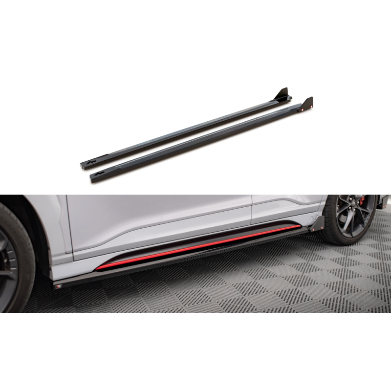 Maxton Design-Rajouts Des Bas De Caisse V.1 + Flaps Hyundai Kona N Mk1 