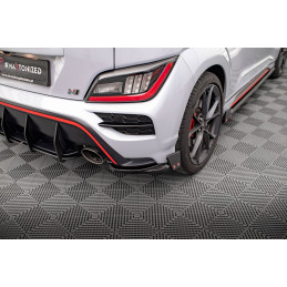 Maxton Design-Lames De Pare-Chocs Arrière Latérales V.1 + Flaps Hyundai Kona N Mk1 