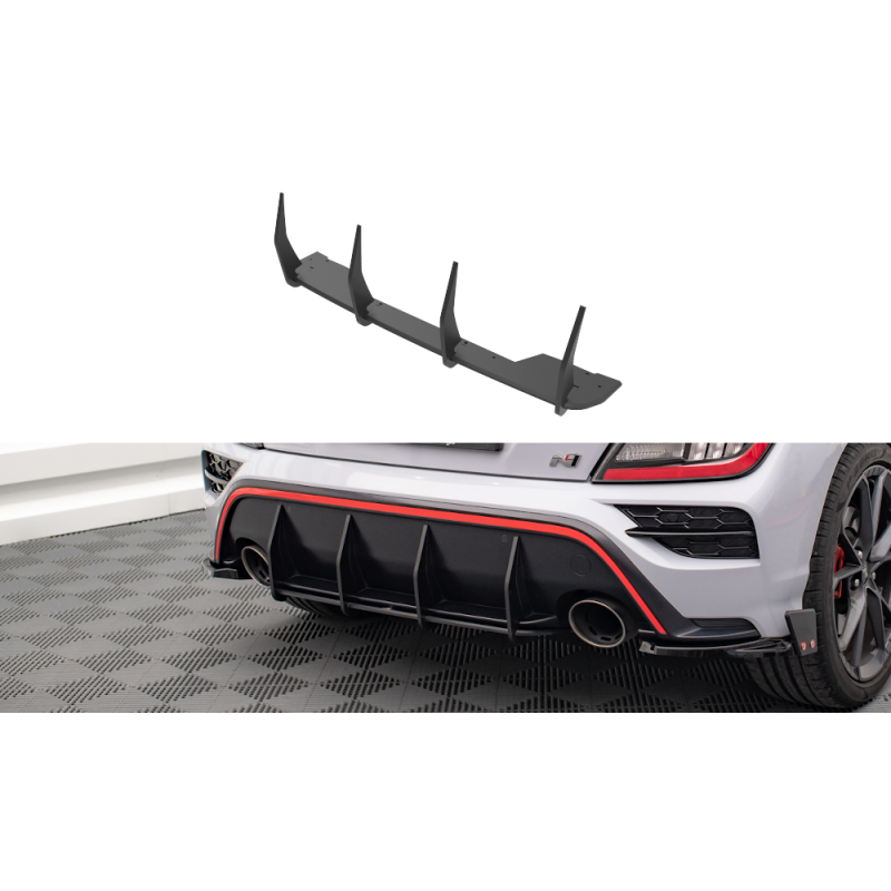 Maxton Design-Street Pro Central Diffuseur Arriere Hyundai Kona N Mk1 