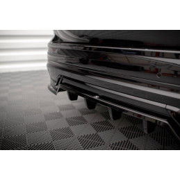 Maxton Design-Central Arriere Splitter (avec une barre verticale) Volvo XC60 R-Design Mk2 Facelift 