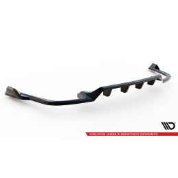 Maxton Design-Central Arriere Splitter (avec une barre verticale) Volvo XC60 R-Design Mk2 Facelift 