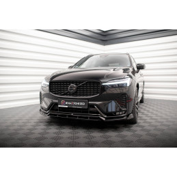 Maxton Design-Lame Du Pare-Chocs Avant Volvo XC60 R-Design Mk2 Facelift 