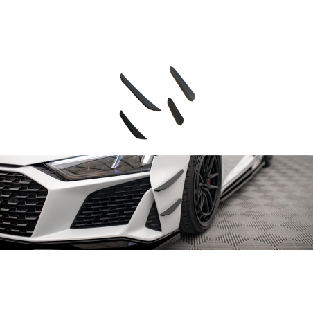 Maxton Design-Ailes de pare-chocs avant (Canards) Audi R8 Mk2 Facelift 