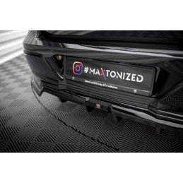 Maxton Design-Central Arriere Splitter (avec une barre verticale) BMW 7 M-Pack G70 