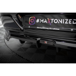 Maxton Design-Central Arriere Splitter (avec une barre verticale) BMW 7 M-Pack G70 
