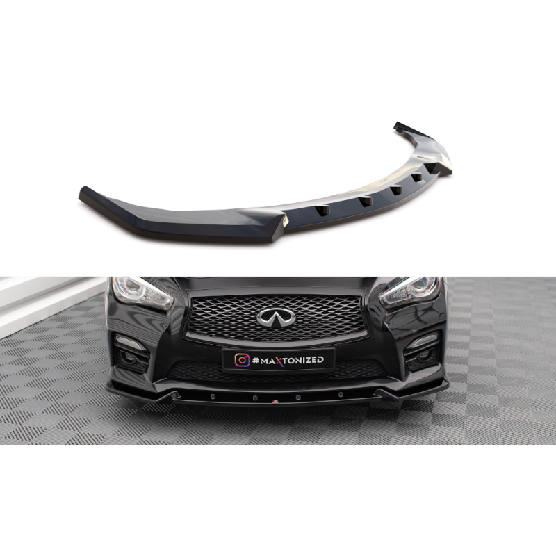 Maxton Design-Lame Du Pare-Chocs Avant V.2 Infiniti Q50 S Mk1 