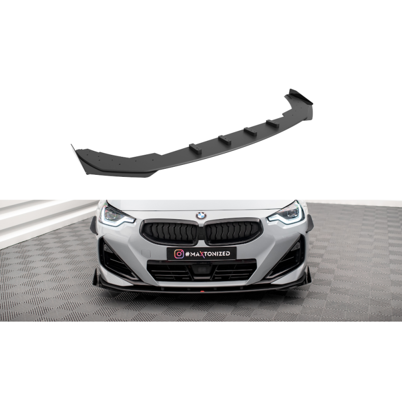 Maxton Design-Street Pro Lame Du Pare-Chocs Avant + Flaps BMW 2 Coupe M-Pack / M240i G42 Maxton Design-Street Pro Lame Du Pare-Chocs Avant + Flaps BMW 2 Coupe M-Pack / M240i G42