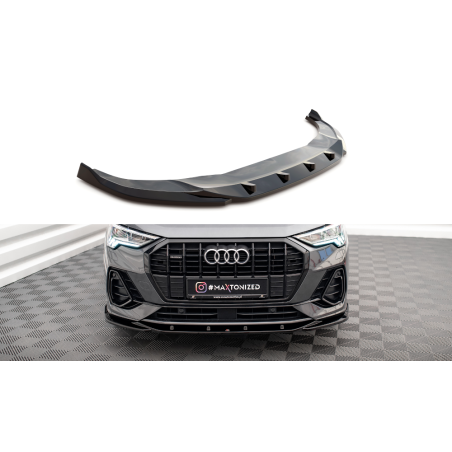 Maxton Design-Lame Du Pare-Chocs Avant V.1 Audi Q3 S-Line F3 