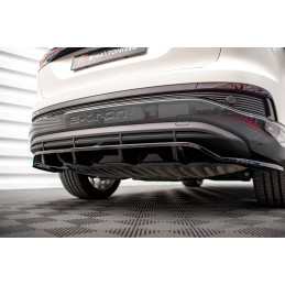 Maxton Design-Central Arriere Splitter (avec une barre verticale) Audi Q4 e-tron Sportback Mk1 