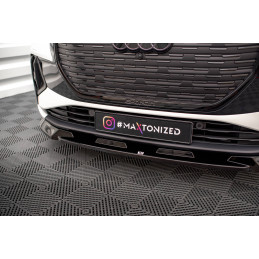 Maxton Design-Lame Du Pare-Chocs Avant V.1 Audi Q4 e-tron Sportback Mk1 