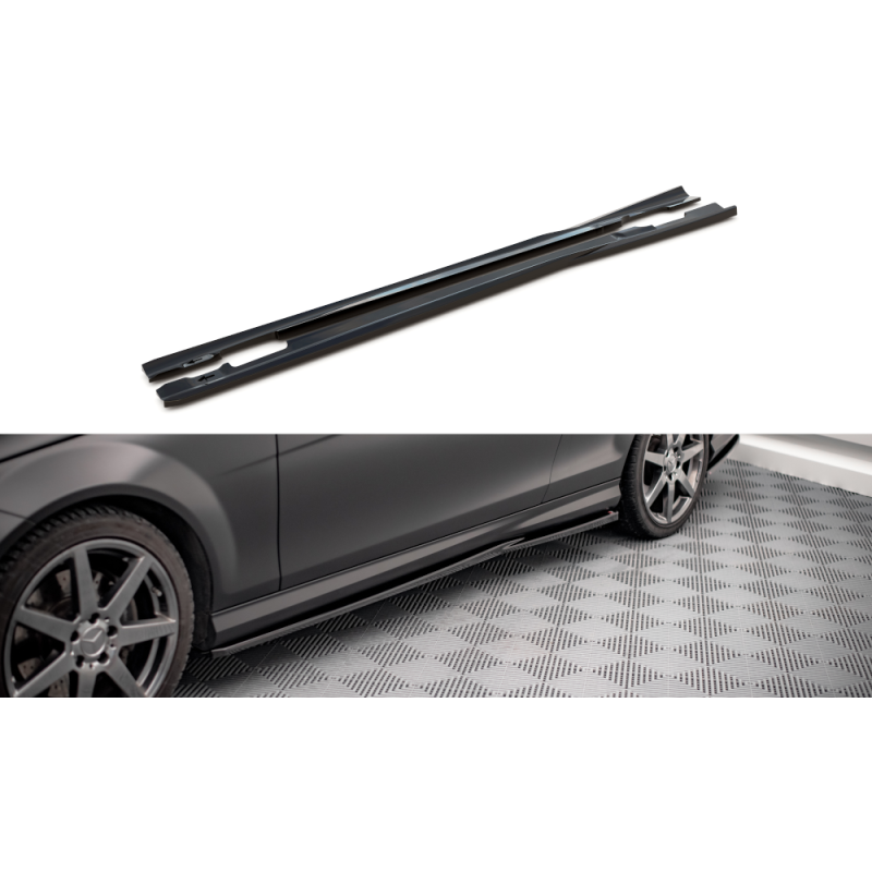 Maxton Design-Rajouts Des Bas De Caisse Mercedes-Benz C Coupe AMG-Line C204 Maxton Design-Rajouts Des Bas De Caisse Mercedes-Benz C Coupe AMG-Line C204