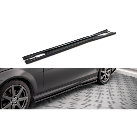 Maxton Design-Rajouts Des Bas De Caisse Mercedes-Benz C Coupe AMG-Line C204 