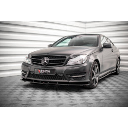 Maxton Design-Lame Du Pare-Chocs Avant V.2 Mercedes-Benz C Coupe AMG-Line C204 