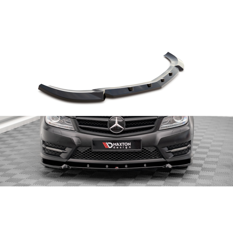 Maxton Design-Lame Du Pare-Chocs Avant V.1 Mercedes-Benz C Coupe AMG-Line C204 