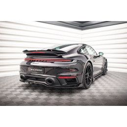 Maxton Design-Central Arriere Splitter (avec une barre verticale) Porsche 911 Turbo S 992 