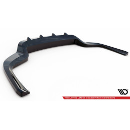 Maxton Design-Central Arriere Splitter (avec une barre verticale) Porsche Panamera E-Hybrid 971 