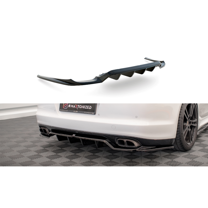 Maxton Design-Central Arriere Splitter (avec une barre verticale) Porsche Panamera Turbo 970 Maxton Design-Central Arriere Splitter (avec une barre verticale) Porsche Panamera Turbo 970