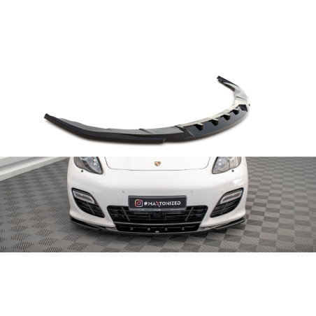 Maxton Design-Lame Du Pare-Chocs Avant V.2 Porsche Panamera Turbo Sport Design Package 970 