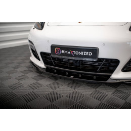 Maxton Design-Lame Du Pare-Chocs Avant V.2 Porsche Panamera Turbo Sport Design Package 970 