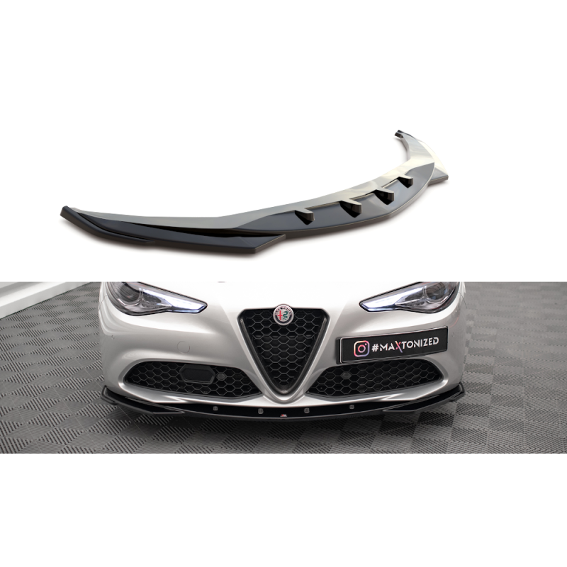Maxton Design-Lame Du Pare-Chocs Avant V.2 Alfa Romeo Giulia Sport Maxton Design-Lame Du Pare-Chocs Avant V.2 Alfa Romeo Giulia Sport