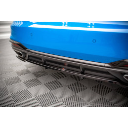 Maxton Design-Central Arriere Splitter (avec une barre verticale) Audi A5 S-Line F5 Facelift 