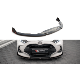 Maxton Design-Lame Du Pare-Chocs Avant V.1 + Ailerons Toyota Yaris Mk4 