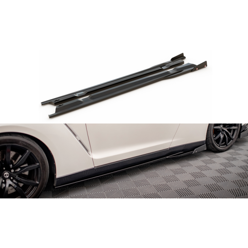 Maxton Design-Rajouts Des Bas De Caisse + Ailerons Nissan GTR R35 Facelift Maxton Design-Rajouts Des Bas De Caisse + Ailerons Nissan GTR R35 Facelift