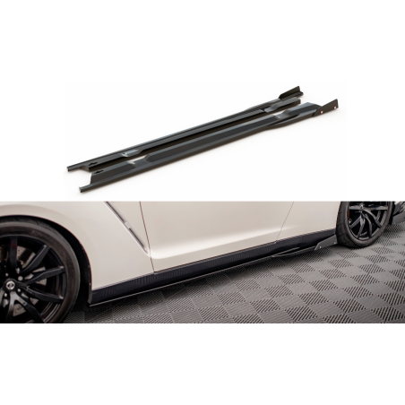 Maxton Design-Rajouts Des Bas De Caisse + Ailerons Nissan GTR R35 Facelift 