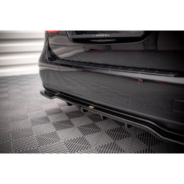 Maxton Design-Central Arriere Splitter (avec une barre verticale) Mercedes-Benz B W246 Facelift 