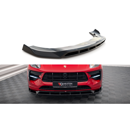 Maxton Design-Lame Du Pare-Chocs Avant V.2 Porsche Macan Mk1 Facelift 