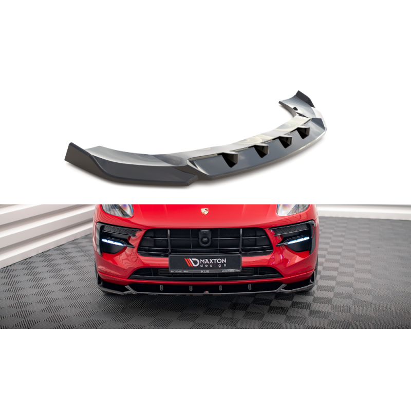 Maxton Design-Lame Du Pare-Chocs Avant V.1 Porsche Macan Mk1 Facelift Maxton Design-Lame Du Pare-Chocs Avant V.1 Porsche Macan Mk1 Facelift