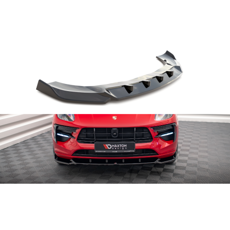 Maxton Design-Lame Du Pare-Chocs Avant V.1 Porsche Macan Mk1 Facelift 