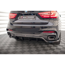 Maxton Design-Central Arriere Splitter (avec une barre verticale) BMW X6 M-Pack F16 
