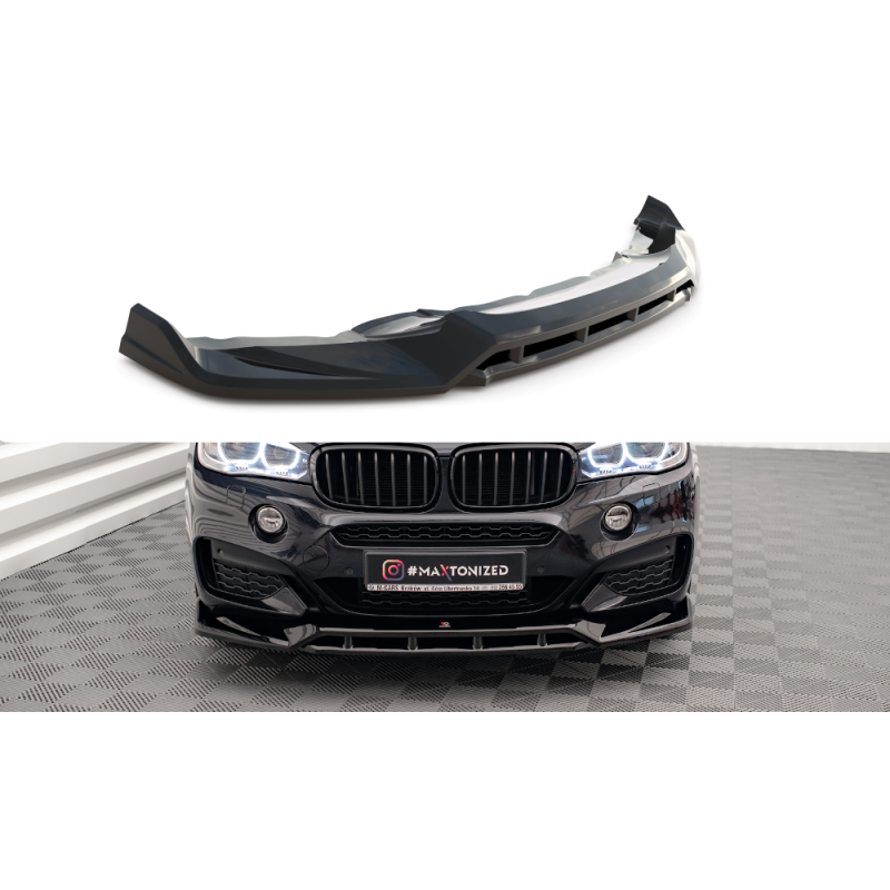 Maxton Design-Lame Du Pare-Chocs Avant V.3 BMW X6 M-Pack F16 