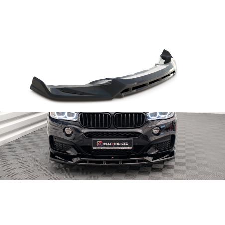 Maxton Design-Lame Du Pare-Chocs Avant V.3 BMW X6 M-Pack F16 