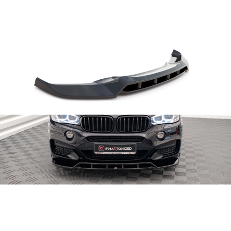 Maxton Design-Lame Du Pare-Chocs Avant V.2 BMW X6 M-Pack F16 